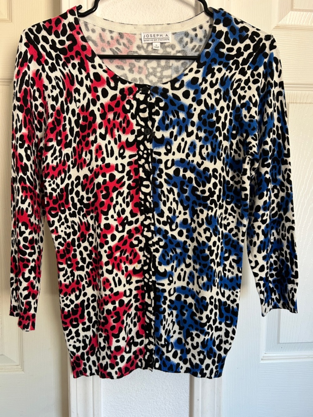 Animal print cardigan by Joseph A